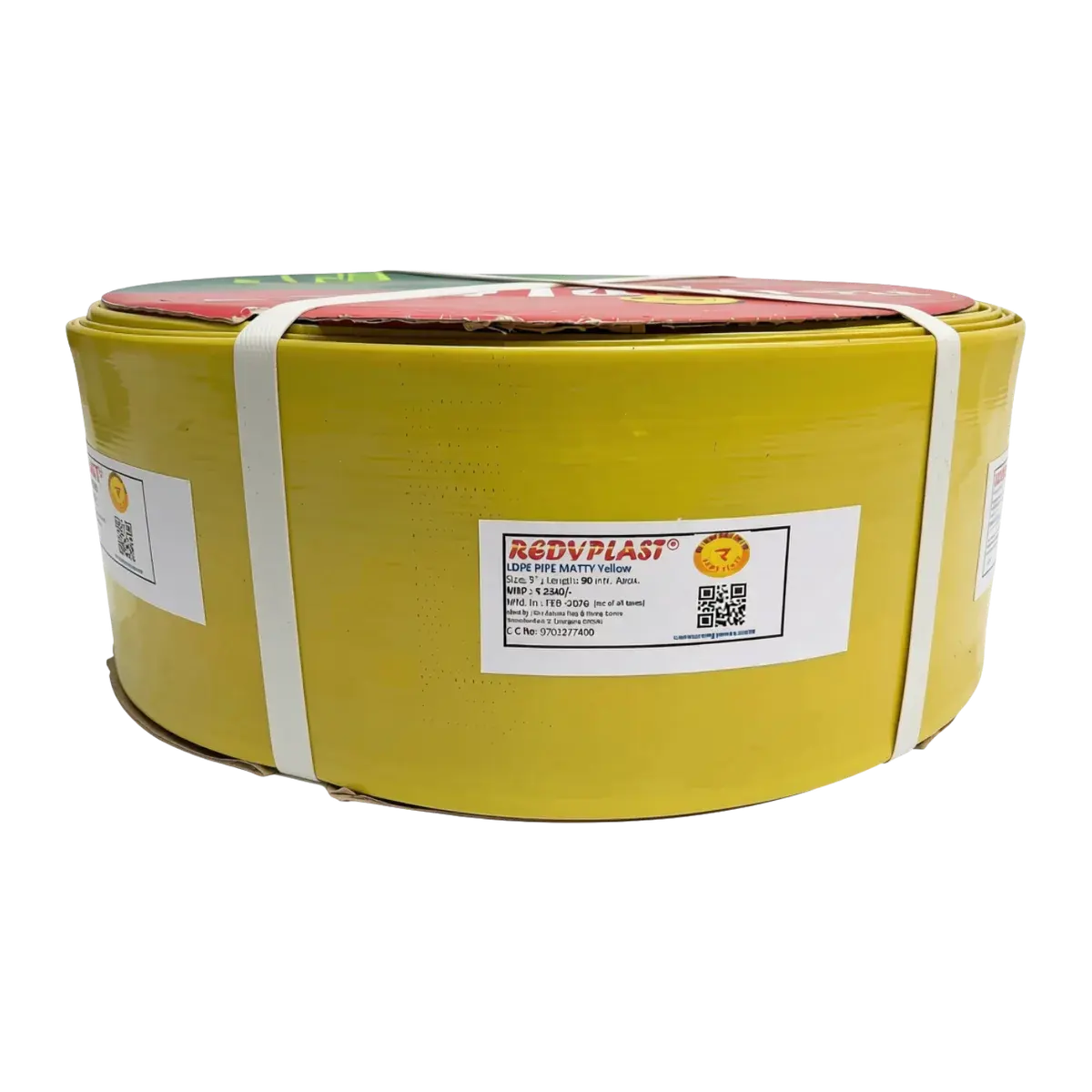 LDPE LAPETA HOSE PIPE MATTY Yellow 3" 90 M.