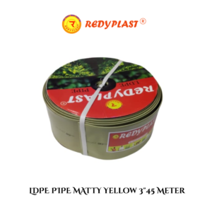 REDYPLAST® LDPE PIPE Matty Yellow 3" (45 Meter)