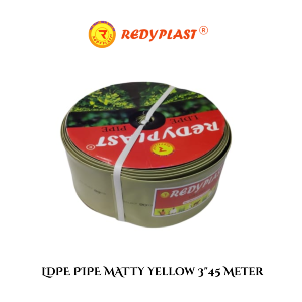 REDYPLAST® LDPE PIPE Matty Yellow 3" (45 Meter)