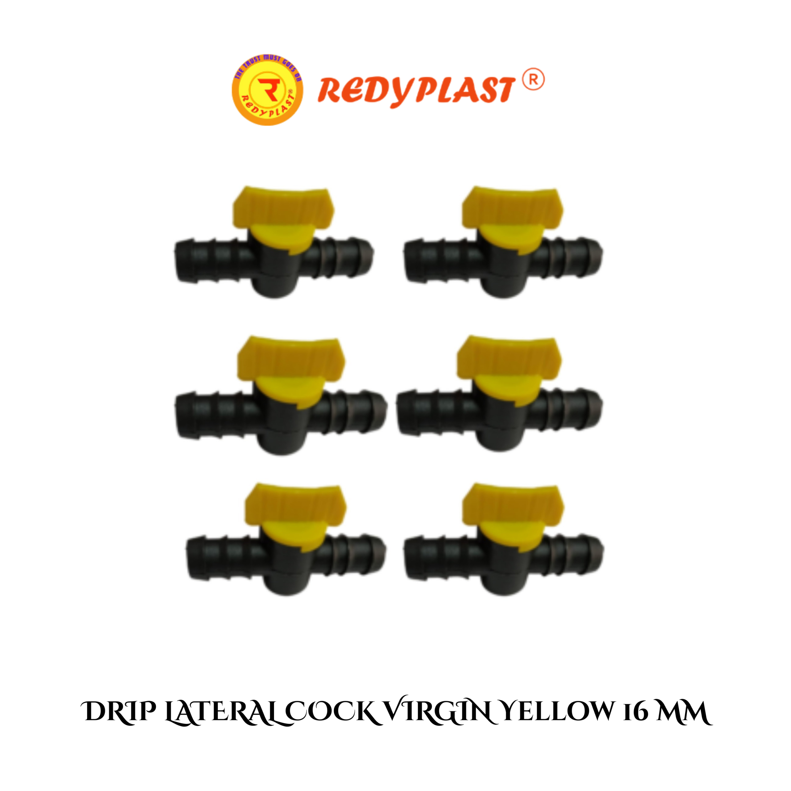 REDYPLAST®DRIP LATERAL COCK VIRGIN Yellow 16 MM