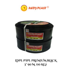 REDYPLAST® LDPE PIPE Premium Black 3" 10 Kg (90 Meter)