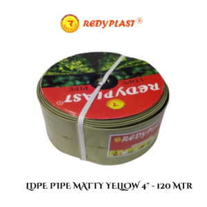 REDYPLAST® LDPE PIPE Matty Yellow 4" (120 Meter)