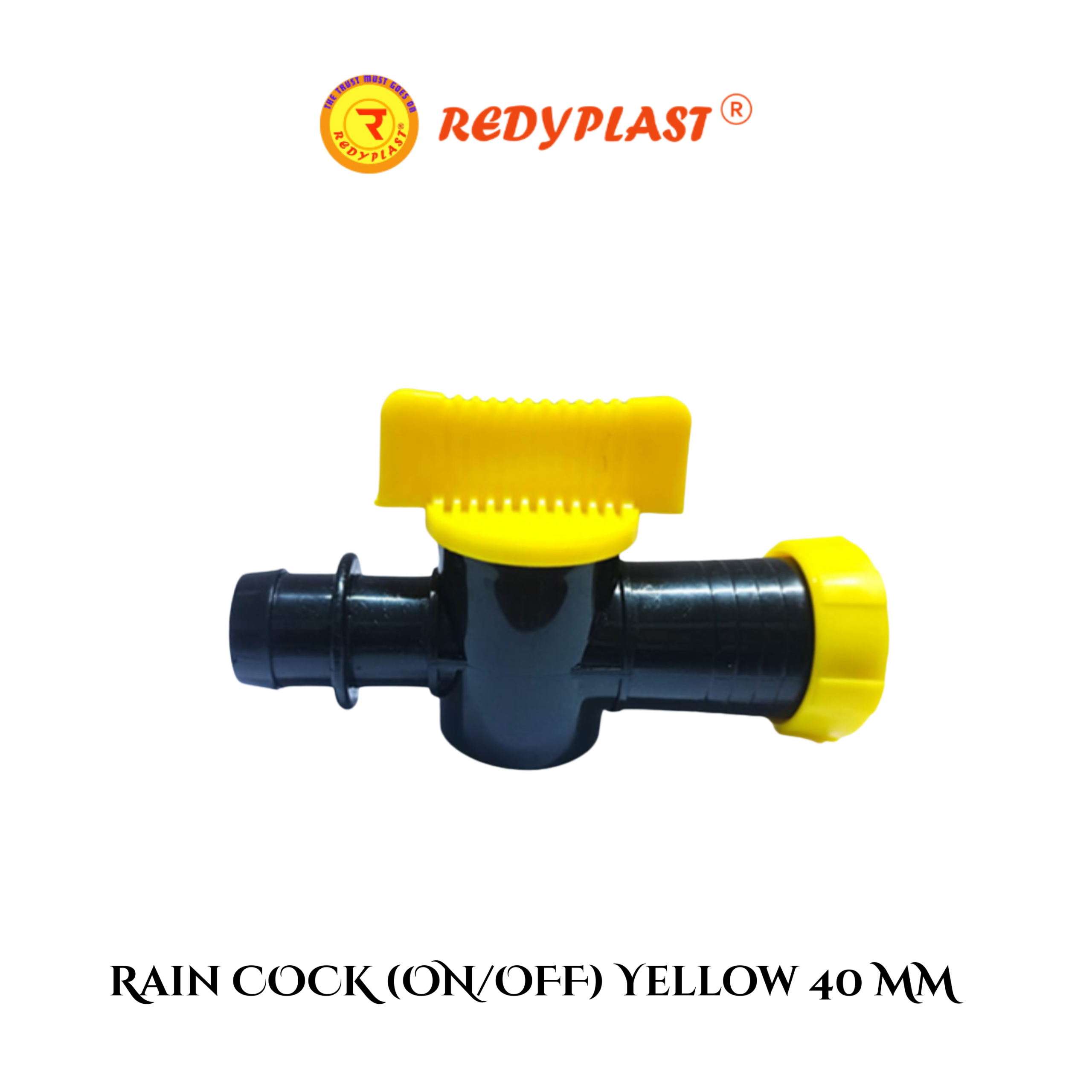 REDYPLAST® RAIN COCK (On/Off) Yellow 40 MM