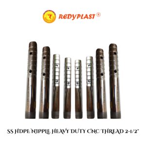 REDYPLAST® SS HDPE NIPPLE Long Heavy Duty CNC Thread 2"