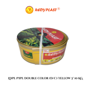 REDYPLAST® LDPE PIPE Double Color (D/C) Yellow 3" (10 Kg)