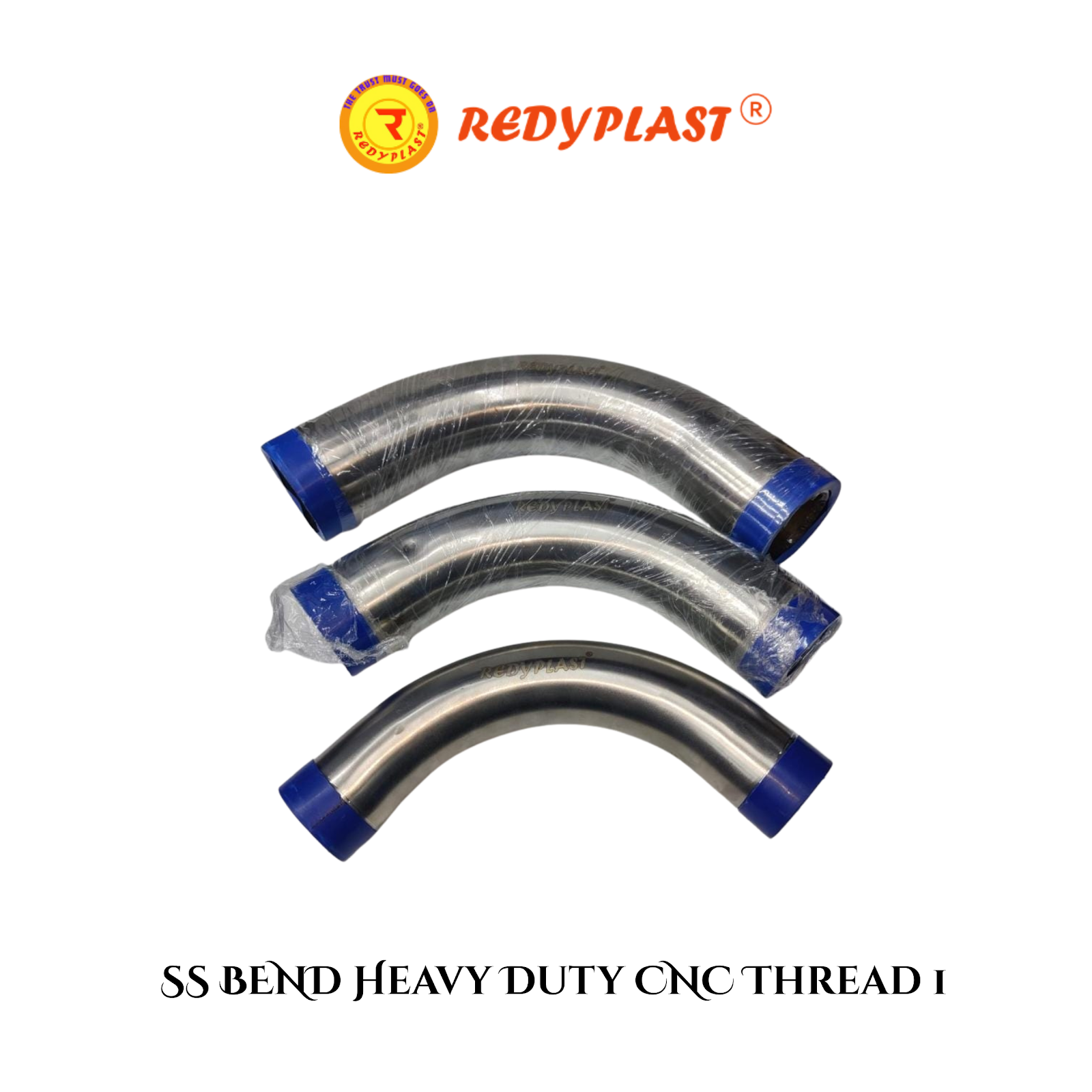 REDYPLAST® SS HDPE NIPPLE Heavy Duty CNC Thread 1-1/4X1"